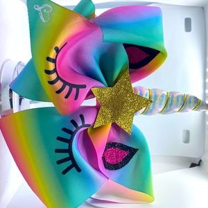 JoJo Siwa unicorn scrunchie bow